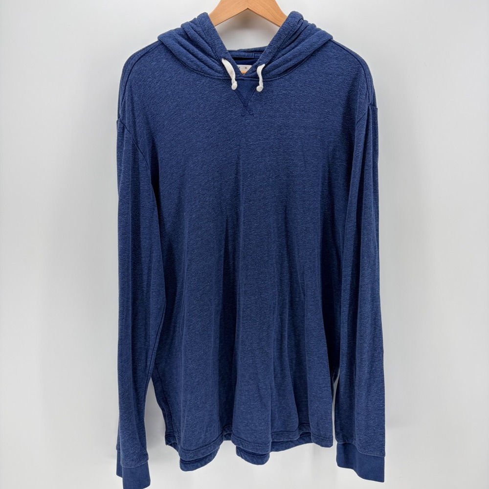 Marine Layer Lightweight Heathered Hoodie Jersey Knit Pullover X
